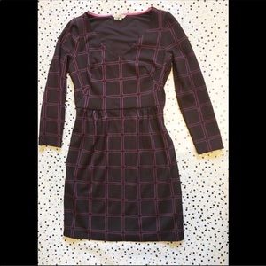 Boden Brown V-Neck Mini Dress